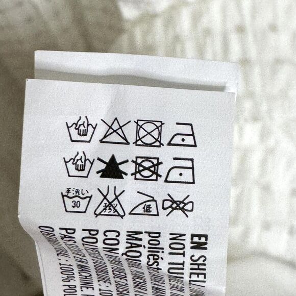 English Factory Dress Womens XS White Textured Midi Tie Sleeve Boho Pockets - Picture 9 of 9